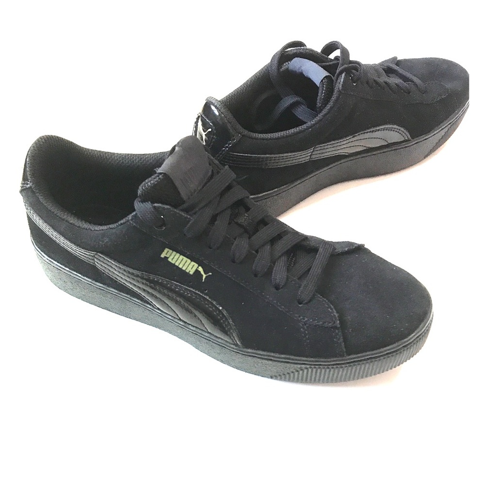 Puma Vikky Suede SoftFoam Platform Sneakers